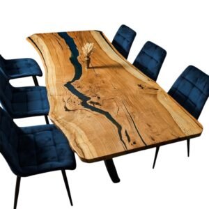 dining table - single oak slab